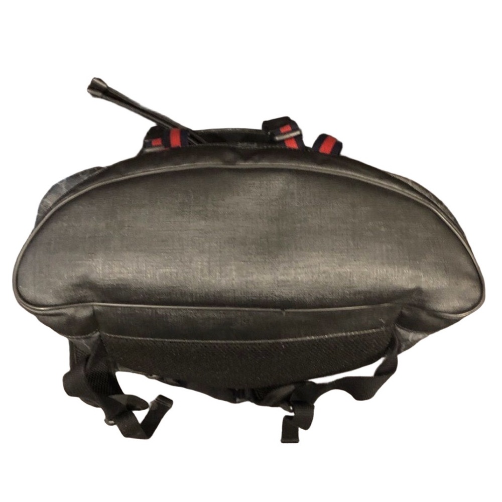 GUCCI Supreme Backpack Black Leather and Coated Canvas Size: Large AUTH COA - Picture 13 of 17